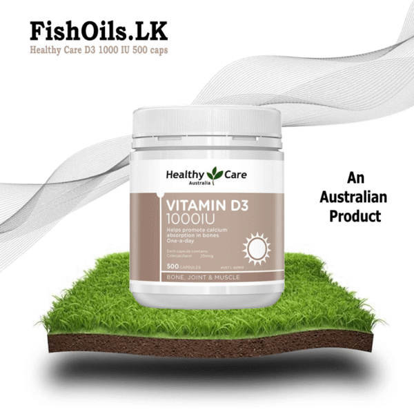 Healthy Care Vitamin D3 1000IU - 500 Caps