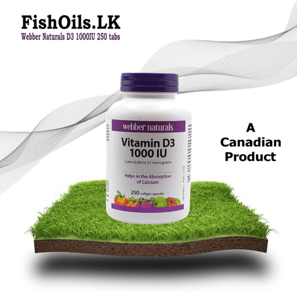 Webber Vitamin D3 1000 IU - 250 Caps